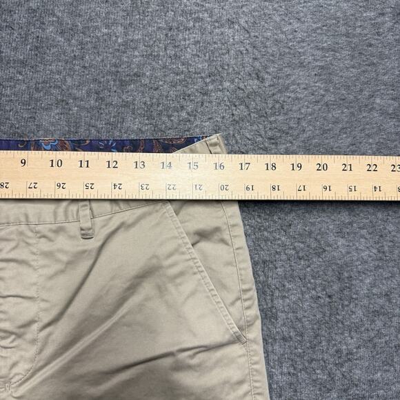 Lords Of Harlech Dress Pants Men's 32x32 Khaki Stretch Straight Floral Accents - Picture 5 of 7